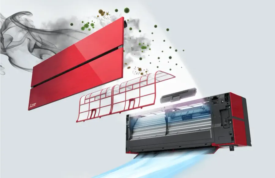Хиперинверторен климатик MITSUBISHI ELECTRIC MSZ-LN50VGR / MUZ-LN50VG RUBY RED, 18 000 BTU